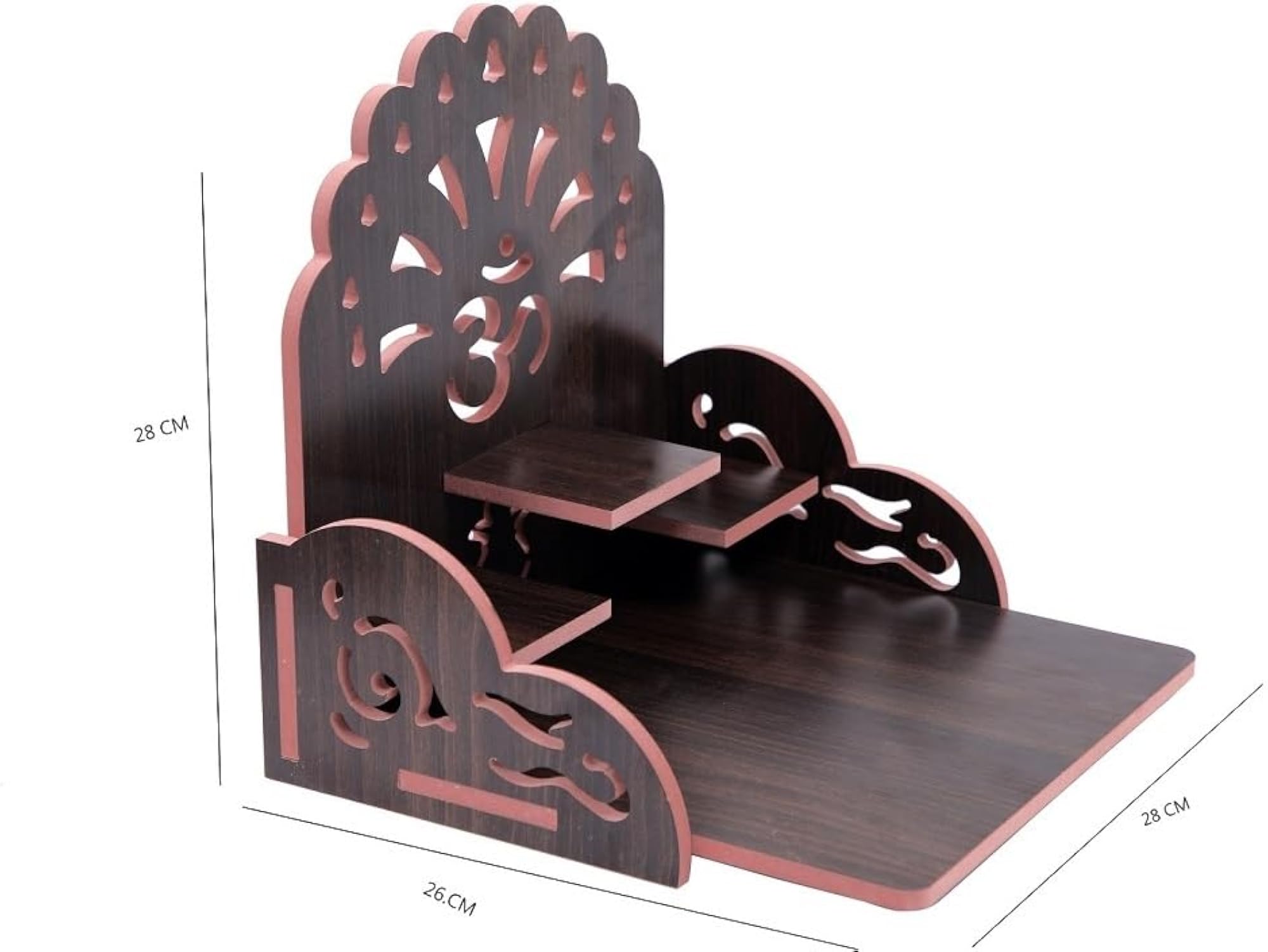 Decent Wooden Temple for Home and Office